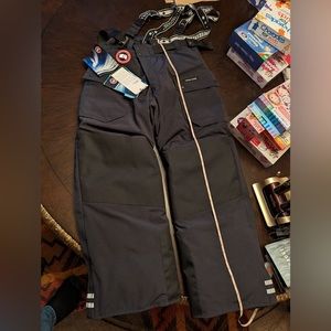 Canada Goose Black Men's Snow/Ski Pants with Suspenders